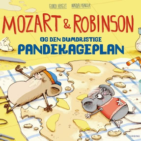Cover Gundi Herget: Mozart & Robinson und der waghalsige Pfannkuchenplan (Turbine, Dänemark) 